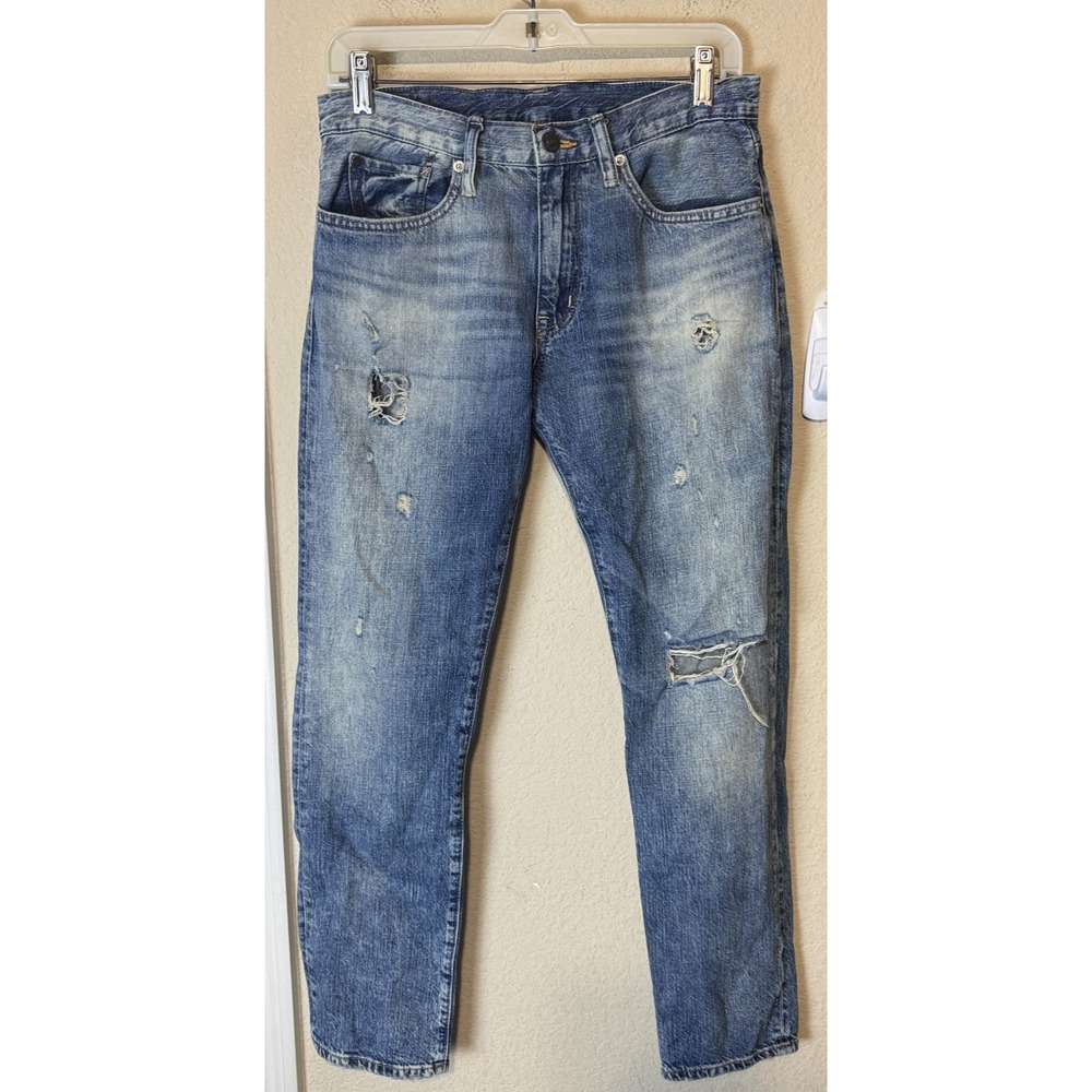 Denim & Supply Ralph Lauren Distressed Slim Boyfriend Jeans Blue 25 Distressed